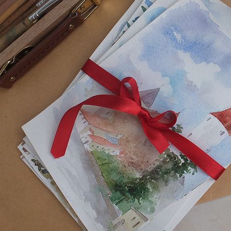 Акварельный привет